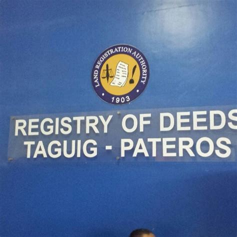 taguig registry of deeds